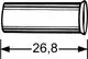 Metallrohr in zylindrischer Form, ohne spezifische Maße, angeordnet horizontal. Produkt von IMI Hydronic Engineering, geeignet für Rohrverbindungen.
